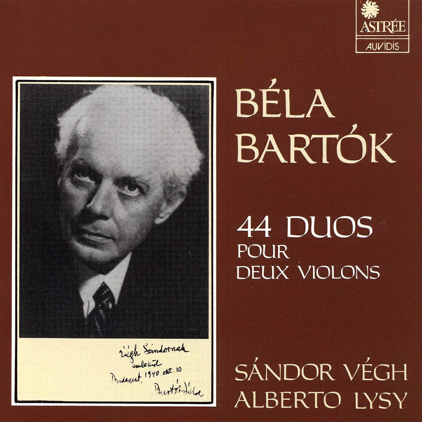 Sandor Végh - 44 duos pour deux violons, Sz. 98: No. 36, Cornemuse