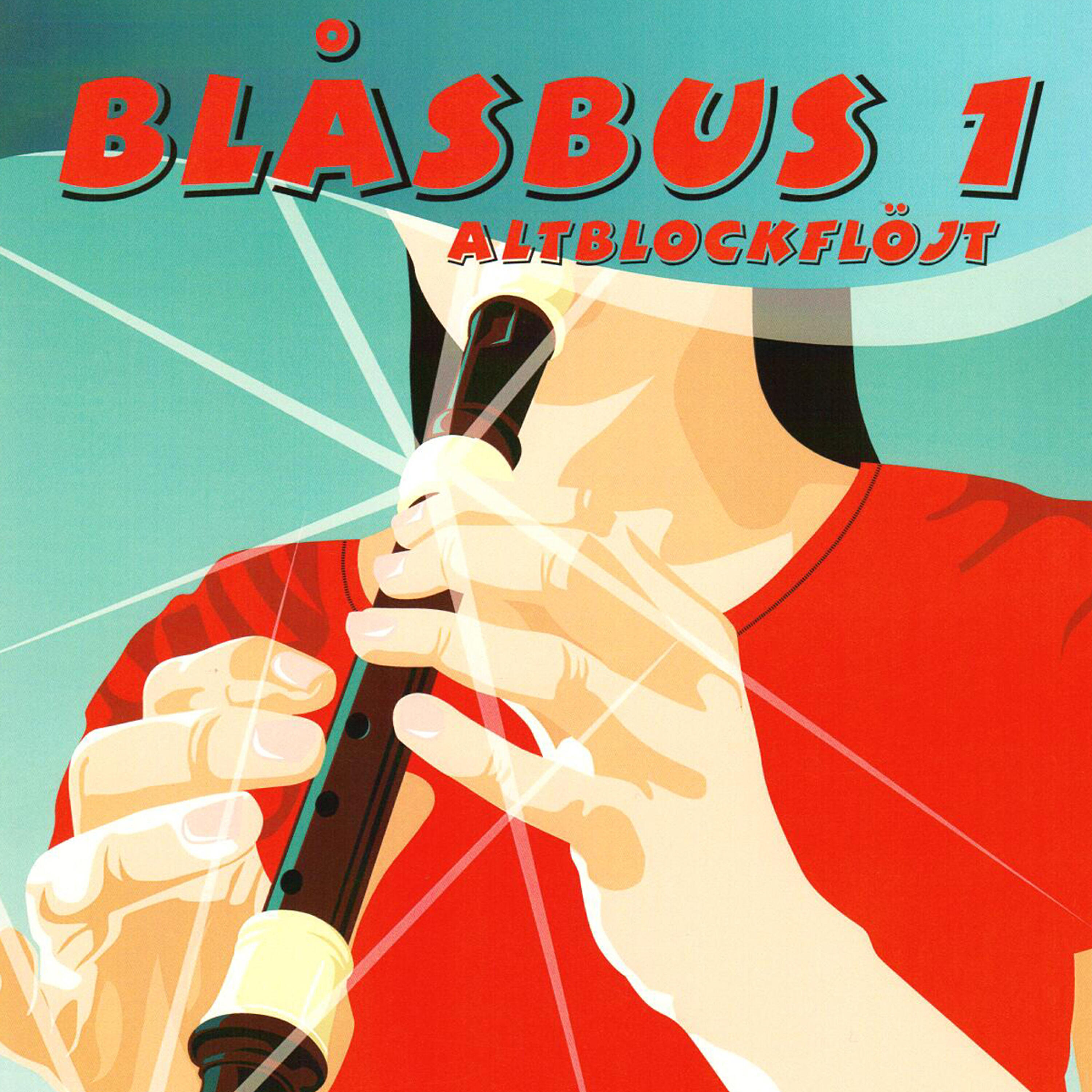 Blåsbus 1 altblockflöjt - Red Stamp