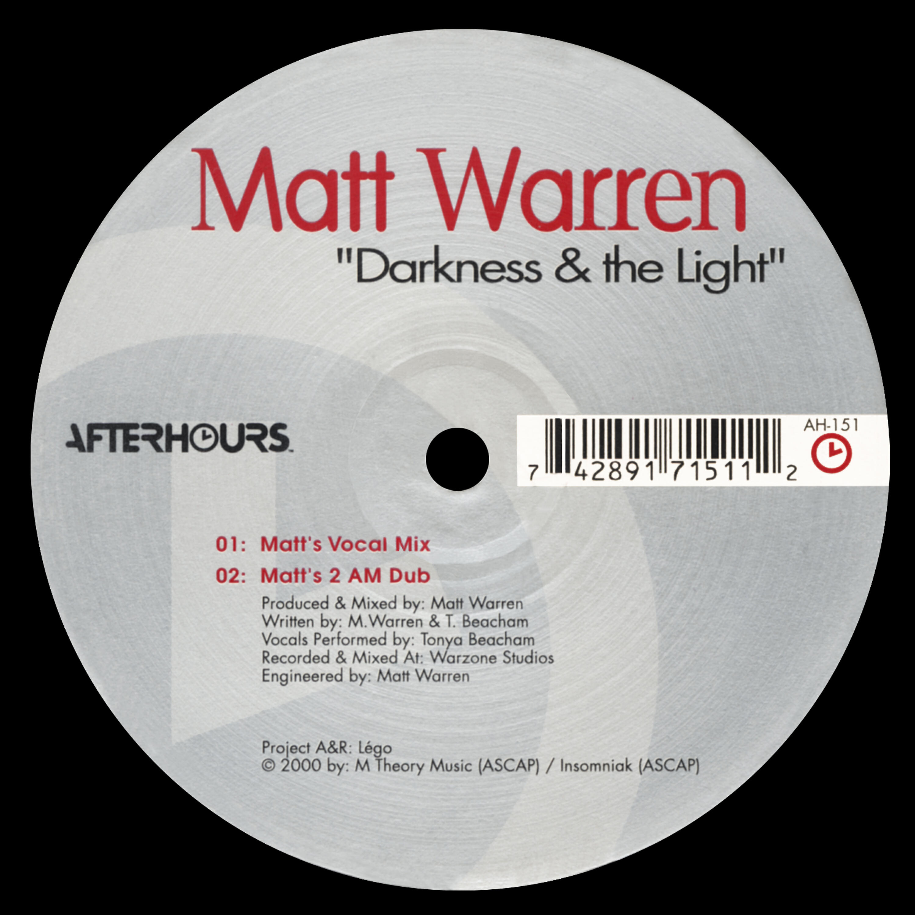 Matt Warren - Darkness & The Light (Matt's Instrumental Mix)