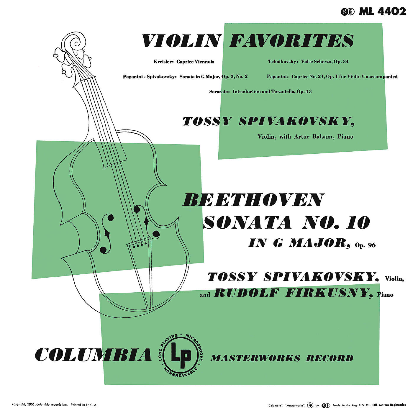 Tossy Spivakovsky - Violin Sonata in G Major, Op. 3, No. 2 (Remastered)